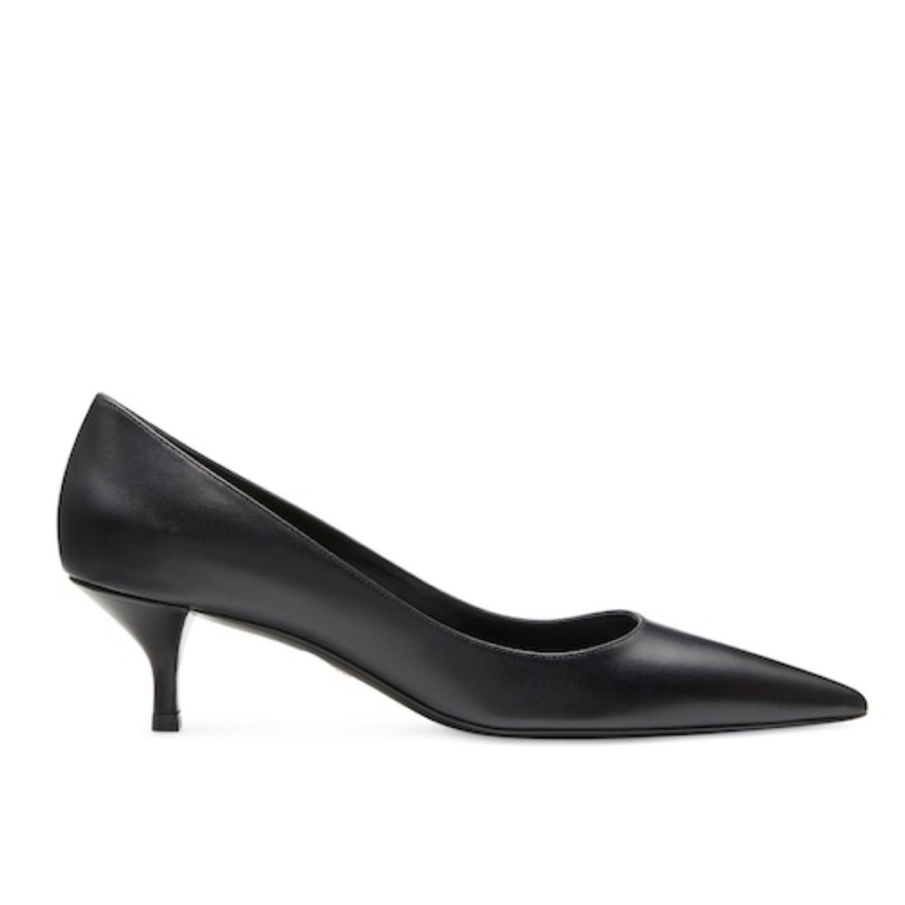 Stuart Weitzman - Stuart Kitten Pump Black